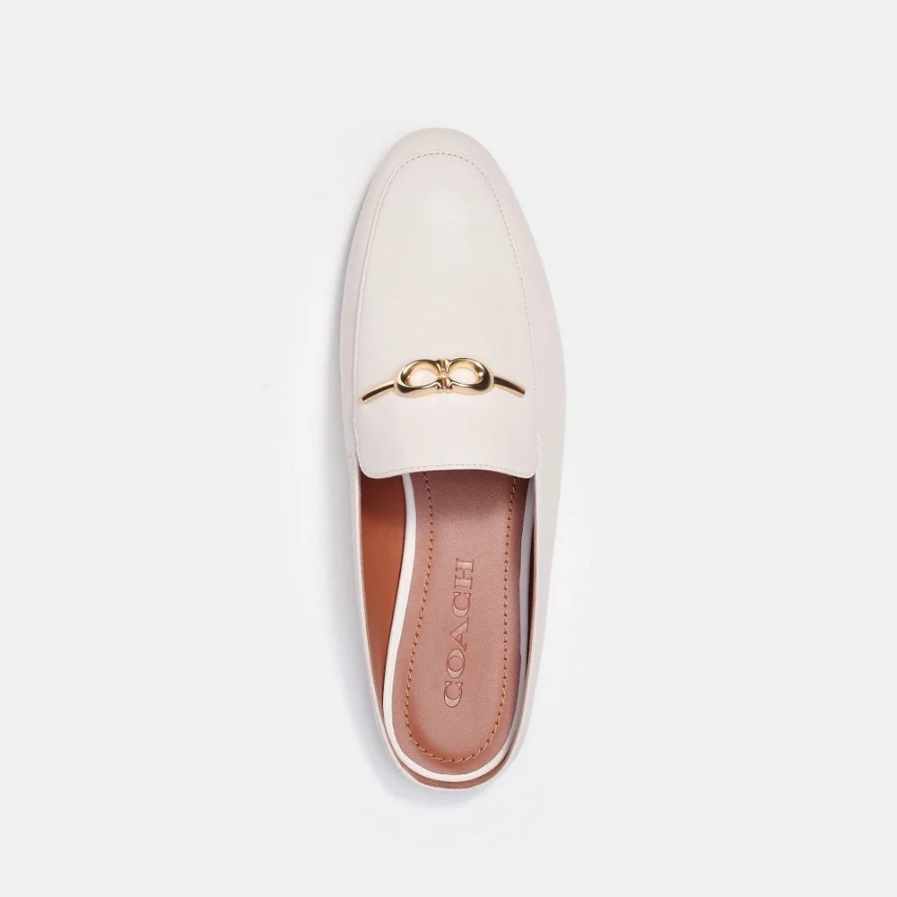 NWT Coach Sienna Slide Sandal Gold/Chalk , not white Size 10B C5770 - Picture 3 of 14
